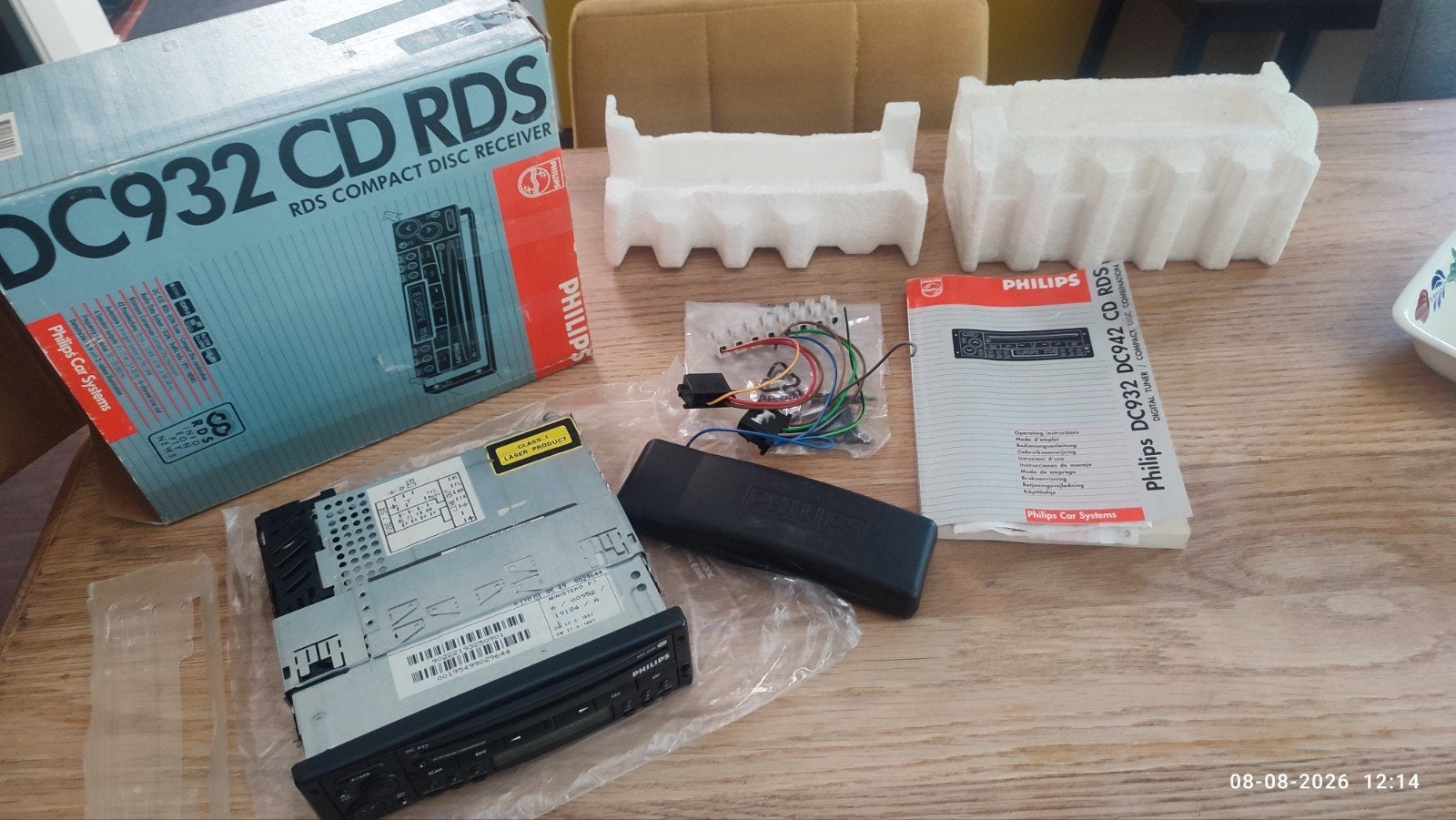 Philips DC932 CD RDS vintage autoradio, Auto diversen, Ophalen of Verzenden, Nieuw