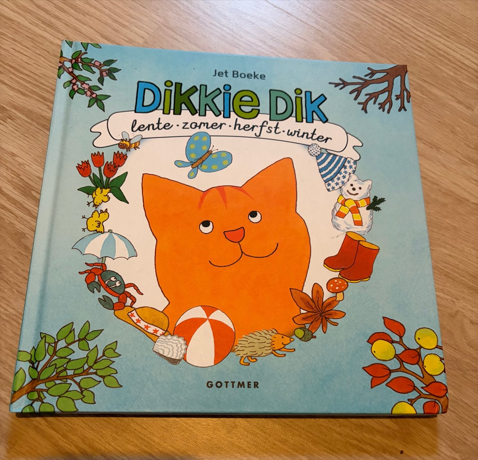Dikkie Dik: Lente, Zomer, Herfst, Winter - Jet Boeke, Ophalen of Verzenden, Zo goed als nieuw, 2 tot 3 jaar