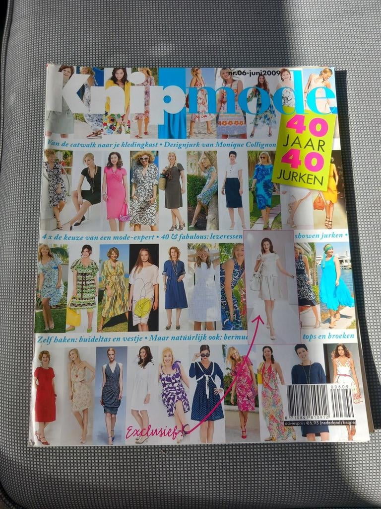 Knipmode juni 2009 - 40 jaar jurken, Ophalen of Verzenden