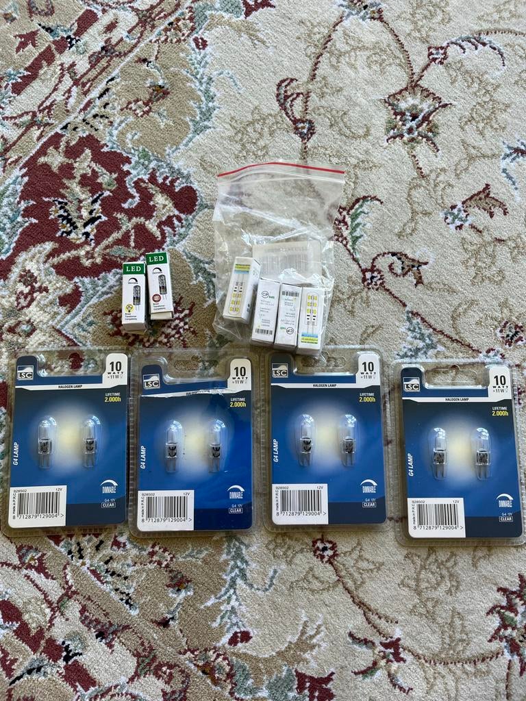 Diverse G4 Halogeen en LED Lampen - Nieuw, Minder dan 30 watt, Halogeen (gloei)lamp, Nieuw, Bipin of Steekvoet