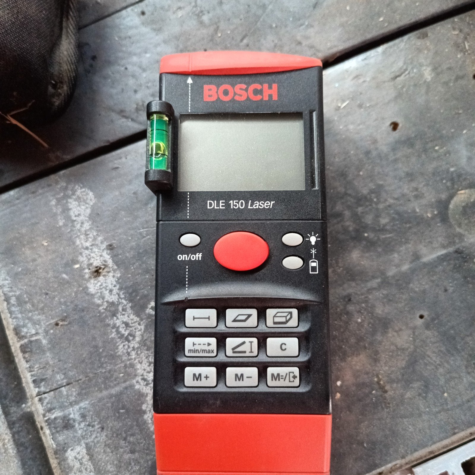 Bosch DLE 150 Laser Afstandsmeter - Nauwkeurig en Compact, Doe-het-zelf en Verbouw, Ophalen of Verzenden, Gebruikt, Afstand