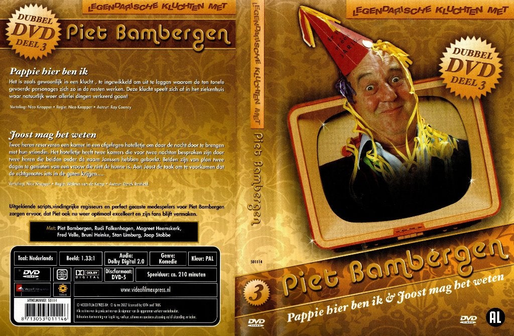Legendarische kluchten met Piet Bambergen, deel 3, Alle leeftijden, Boxset, Ophalen of Verzenden, Zo goed als nieuw