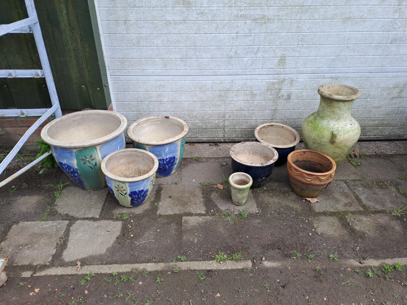 Bloempotten, Tuin en Terras, Bloempotten, Rond, Ophalen of Verzenden, Aardewerk, Minder dan 40 cm