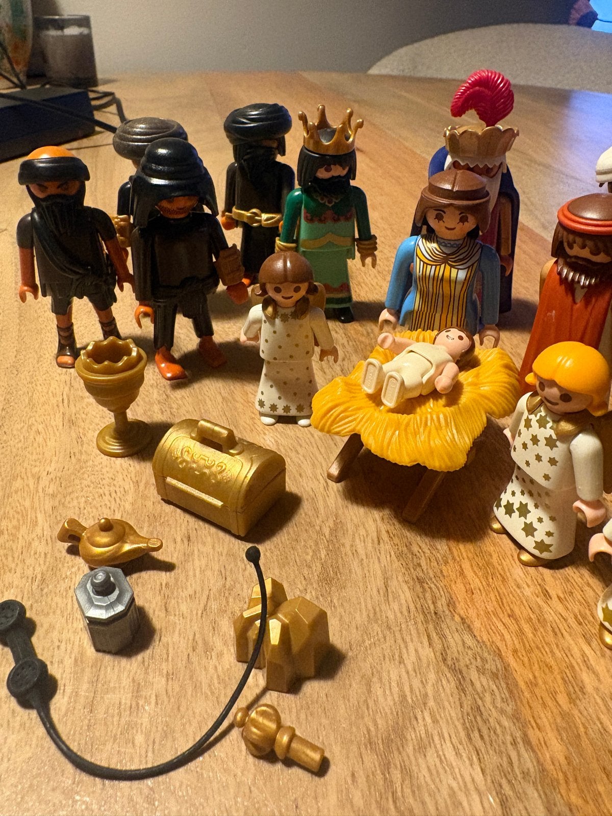 Playmobil Kerststal met Jozef, Maria, Jezus en Wijzen, Complete set, Ophalen of Verzenden, Zo goed als nieuw, Figuren