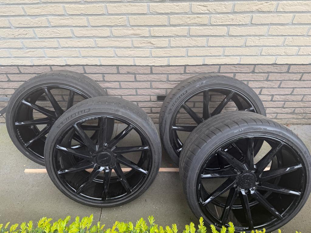 Vossen velgen met Michelin Pilot Sport 4S zomerbanden, Auto-onderdelen, 19 inch, Gebruikt, 255 mm, Banden en Velgen