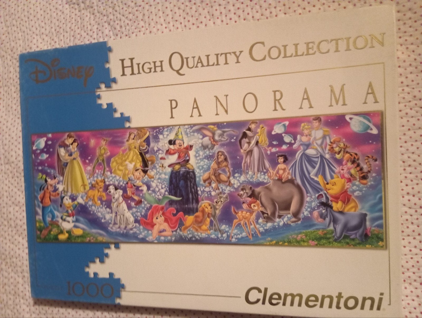 Disney Panorama Legpuzzel 1000 stukjes - Clementoni, Ophalen of Verzenden, 500 t/m 1500 stukjes, Gebruikt, Legpuzzel