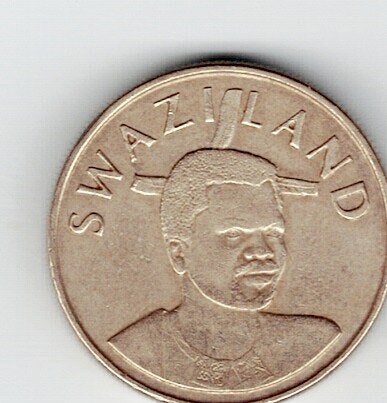 23-1797 Swaziland 1 lilangeni 1996, Postzegels en Munten, Verzenden, Overige landen, Losse munt