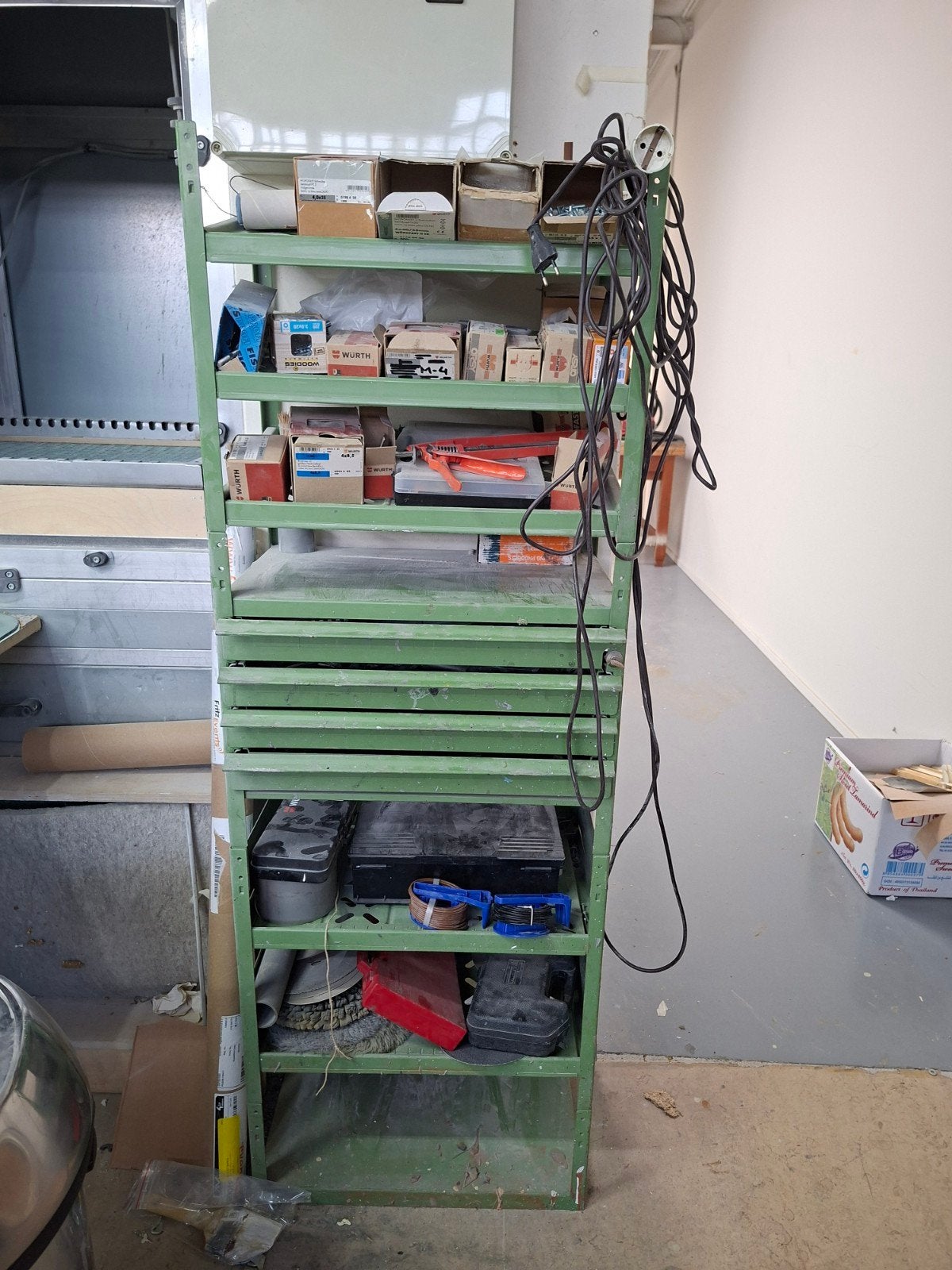 Stelling Würth magazijnrek, Ophalen