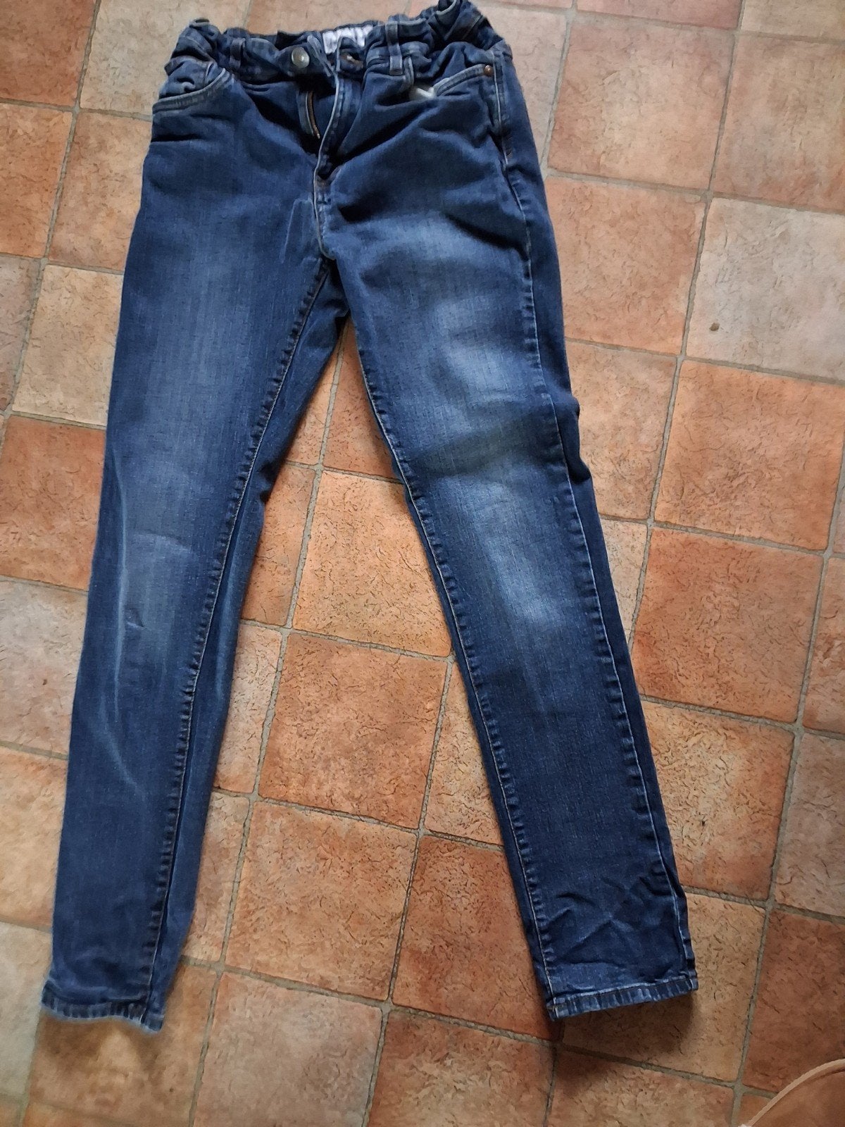 Comfortabele blauwe jeans maat 176 skinny, Gebruikt, Ophalen of Verzenden, Jongen, Broek