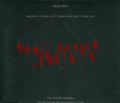 Arvo Pärt - Miserere (CD), Overige componisten, Modernisme tot heden, Ophalen of Verzenden, Zo goed als nieuw