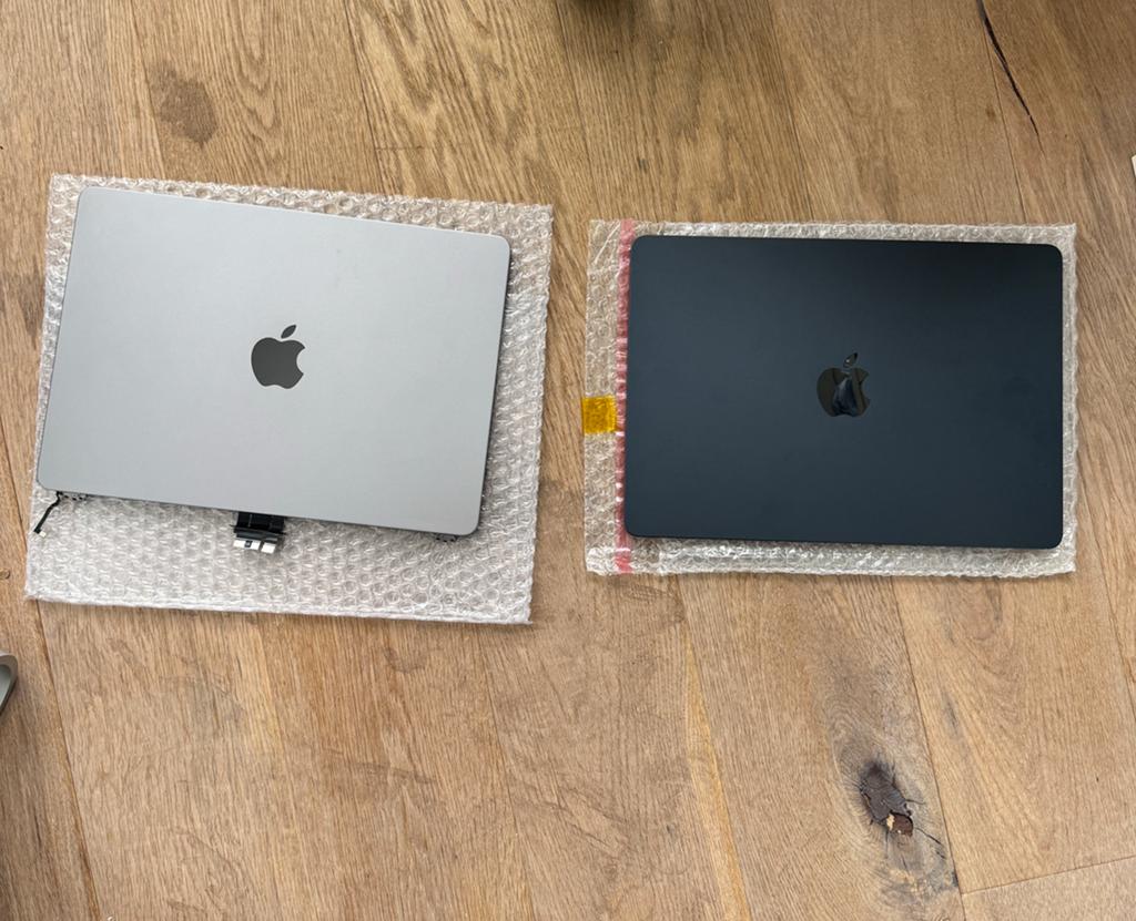 2x Macbook Air M3/M2 defecte schermen, Computers en Software, Apple Desktops, Niet werkend, Overige modellen, Ophalen of Verzenden