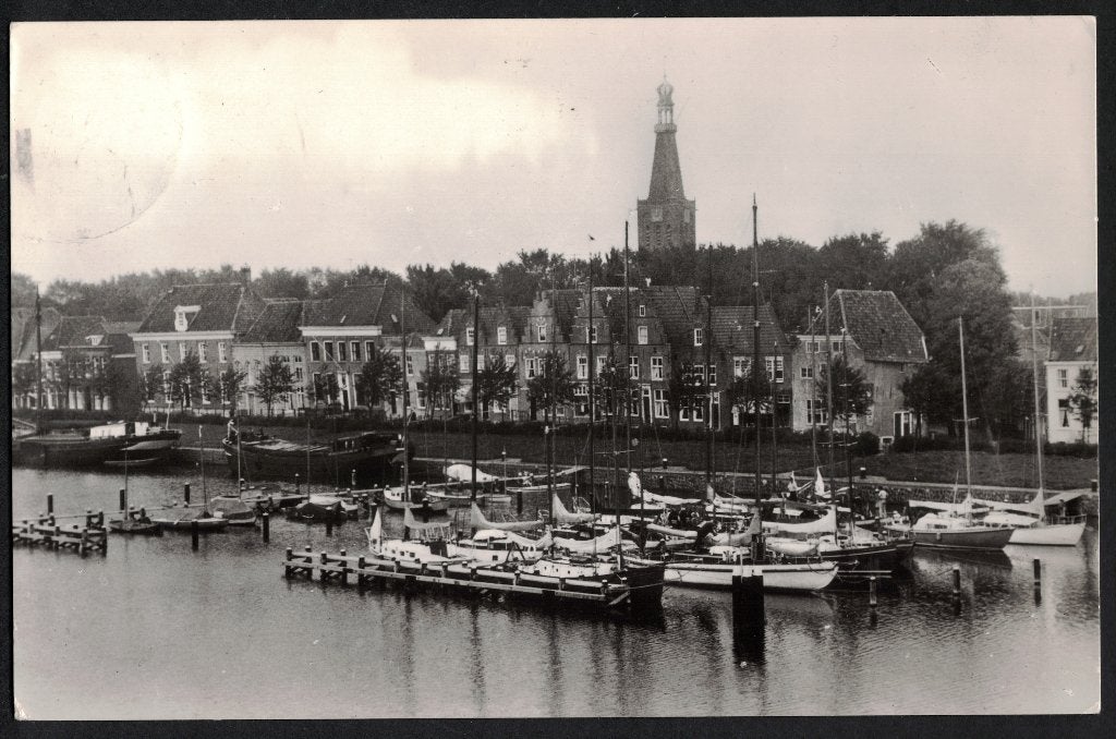 Medemblik, Jachthaven. 1967., Ophalen of Verzenden, 1960 tot 1980, Gelopen, Noord-Holland