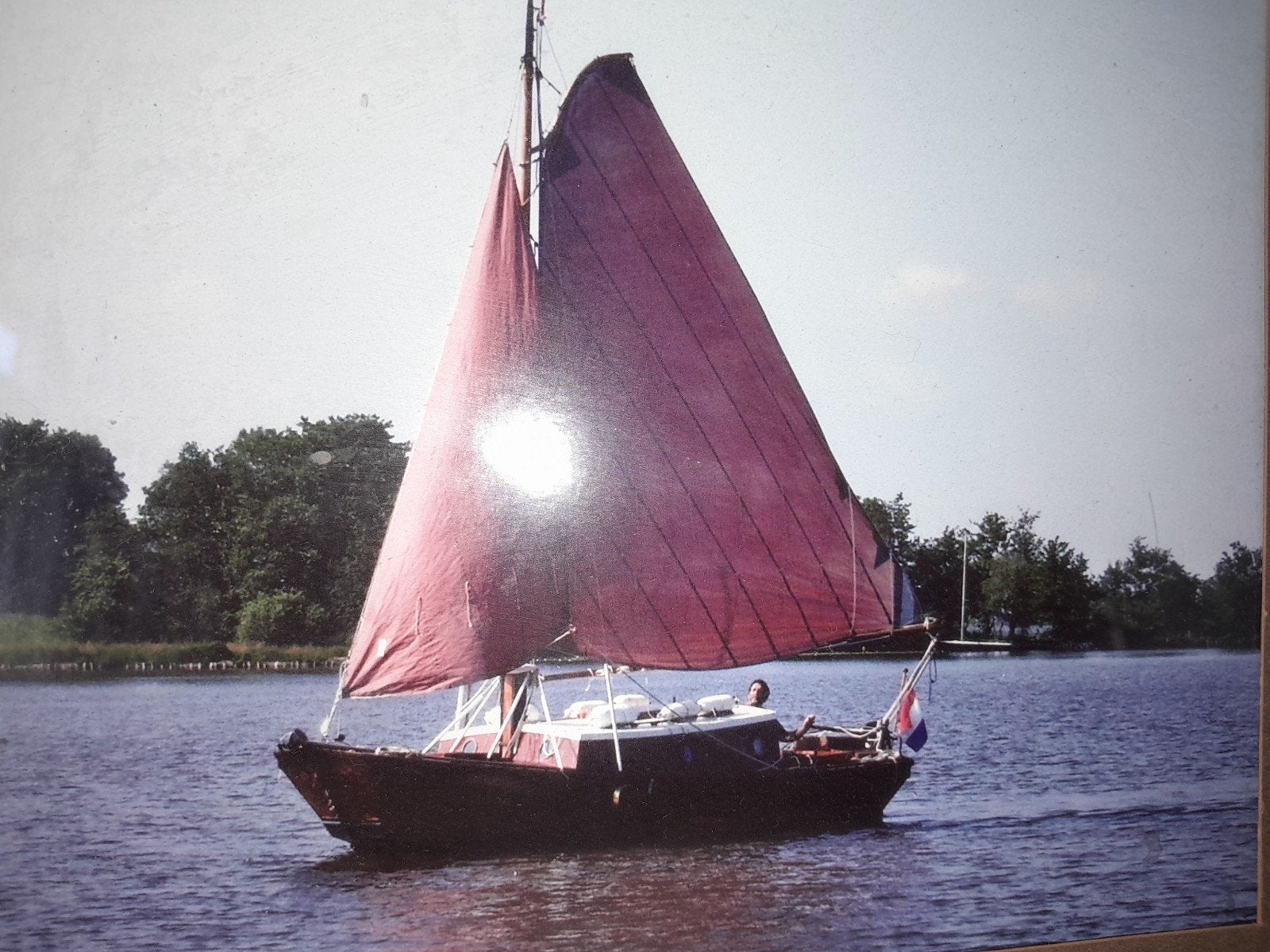 Gratis ophalen! Friese meren kajuit schouw , moet weg, Watersport en Boten, Platbodems, Gebruikt, Hout, 1.00 - 1.50 meter, Ophalen