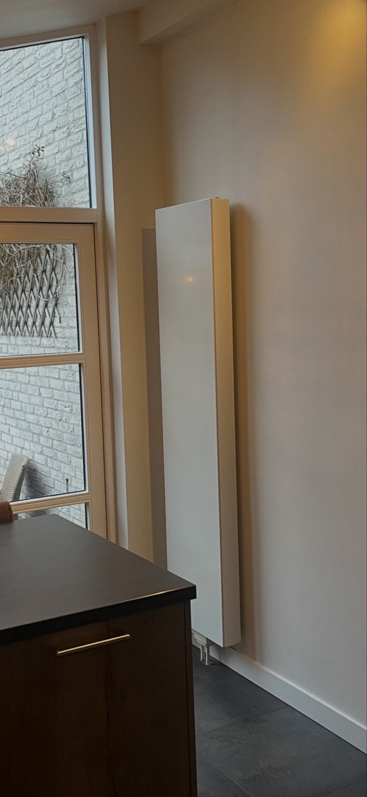 Design radiator 200x50cm - compleet met ophangsysteem, Doe-het-zelf en Verbouw, Verwarming en Radiatoren, Ophalen, Gebruikt, Radiator