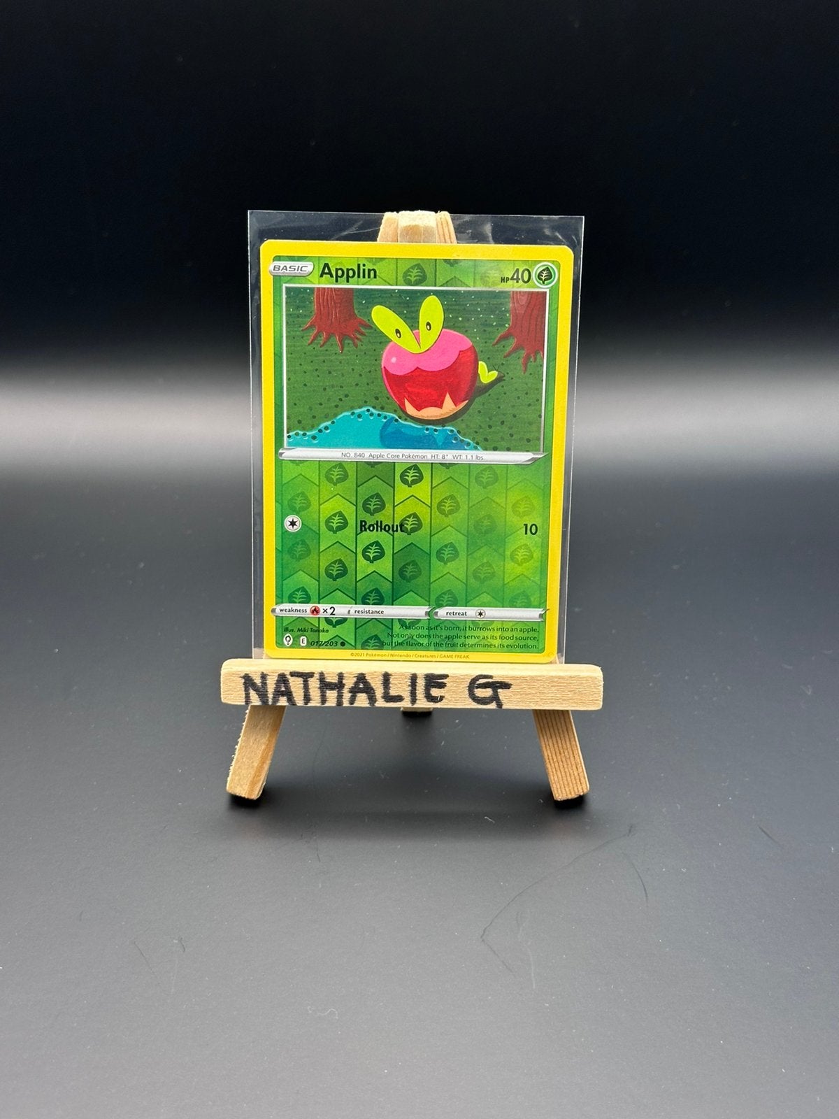 Applin reverse 017/203 Pokemon Evolving Skies, Ophalen of Verzenden, Nieuw, Losse kaart
