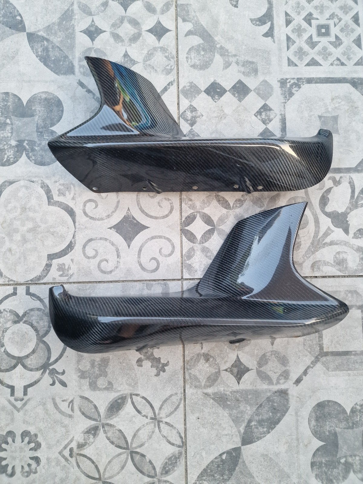 BMW F90 M5 Carbon Splitters M, Gebruikt, Voor, Ophalen of Verzenden, Bumper