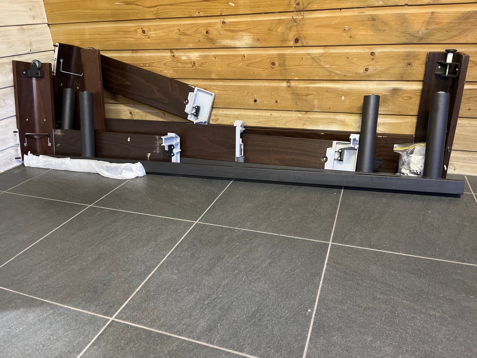 Auping Auronde 2000 seniorenbed, deelbaar, 2x 80x200, Ophalen, Gebruikt, Bruin, Tweepersoons