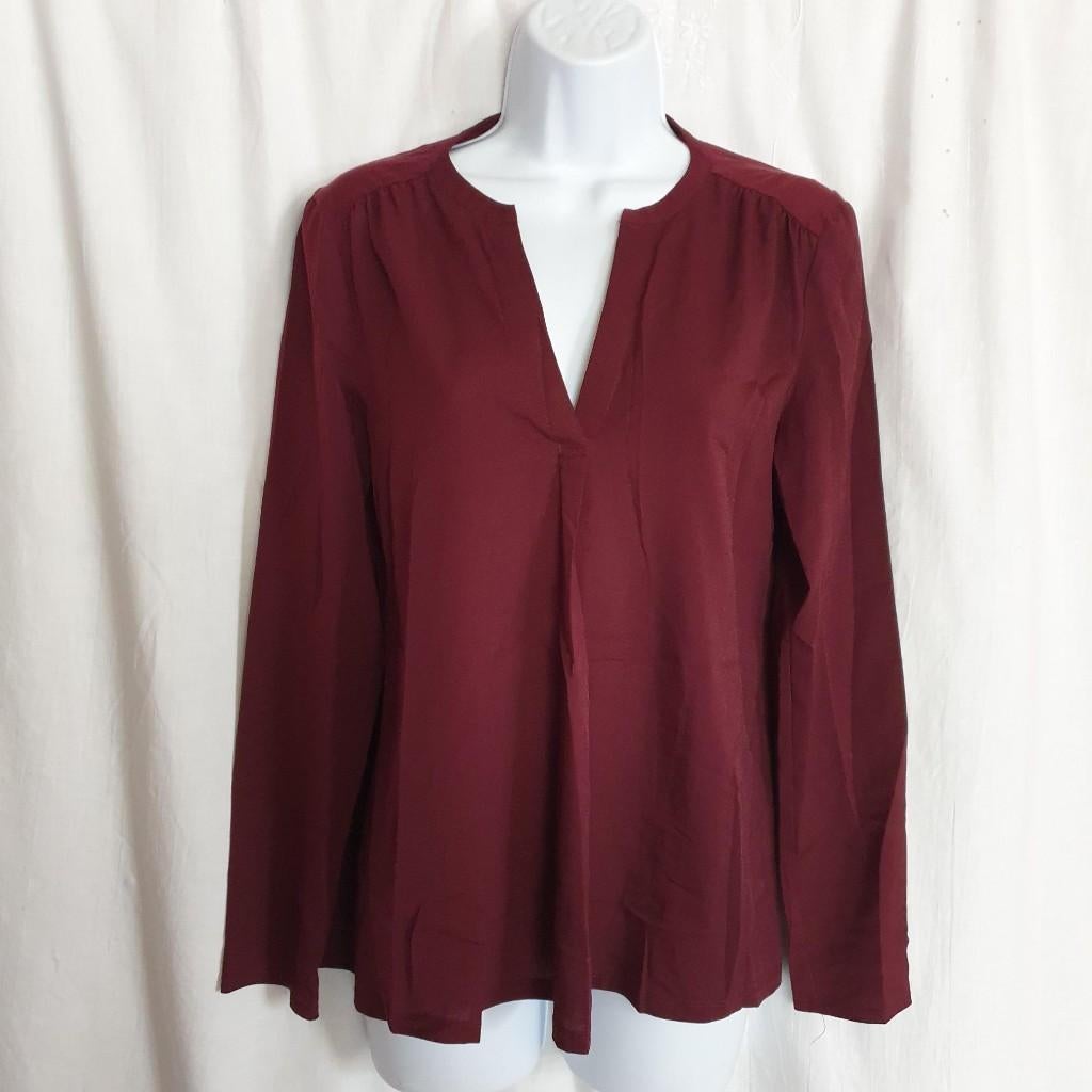 Mooi bordeaux rood damesshirt mt S merk French Connection, Kleding | Dames, ., Ophalen of Verzenden, Zo goed als nieuw, Maat 36 (S)