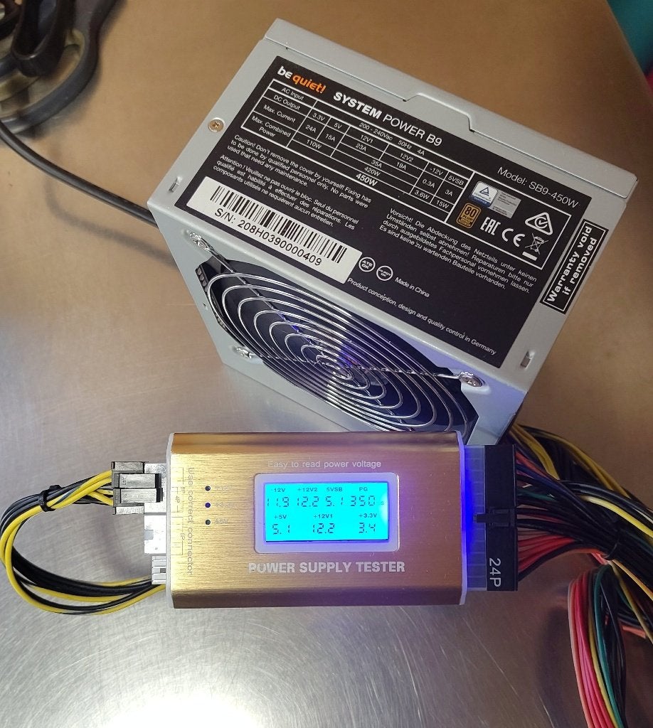 Be Quiet! System Power B9 450W pc voeding, Ophalen of Verzenden, Gebruikt