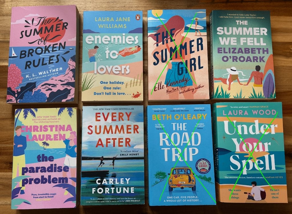 Summer romance boeken (Engels) diverse auteurs €5,- per stuk, Boeken, Verzenden, Gelezen, Diverse auteurs