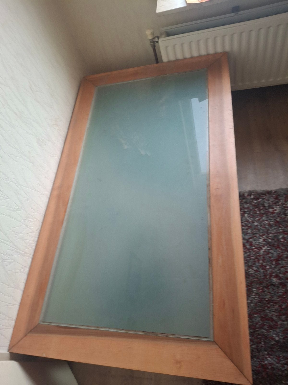 Houten binnendeur met matglas, Gebruikt, 80 tot 100 cm, Binnendeur, Ophalen of Verzenden