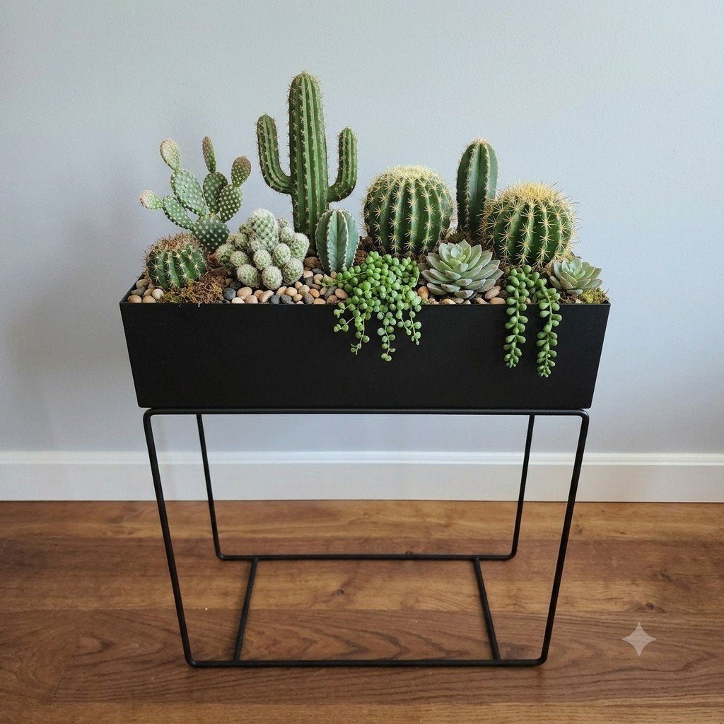 Ferm LivingPlant Box plantenbak zwart, Ophalen, Zo goed als nieuw