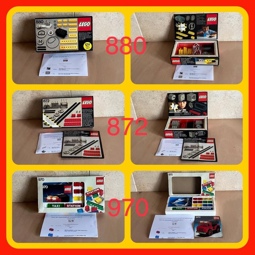 151. Vintage Techniek Lego Doos 872 / 879 / 880 / 970, Ophalen of Verzenden