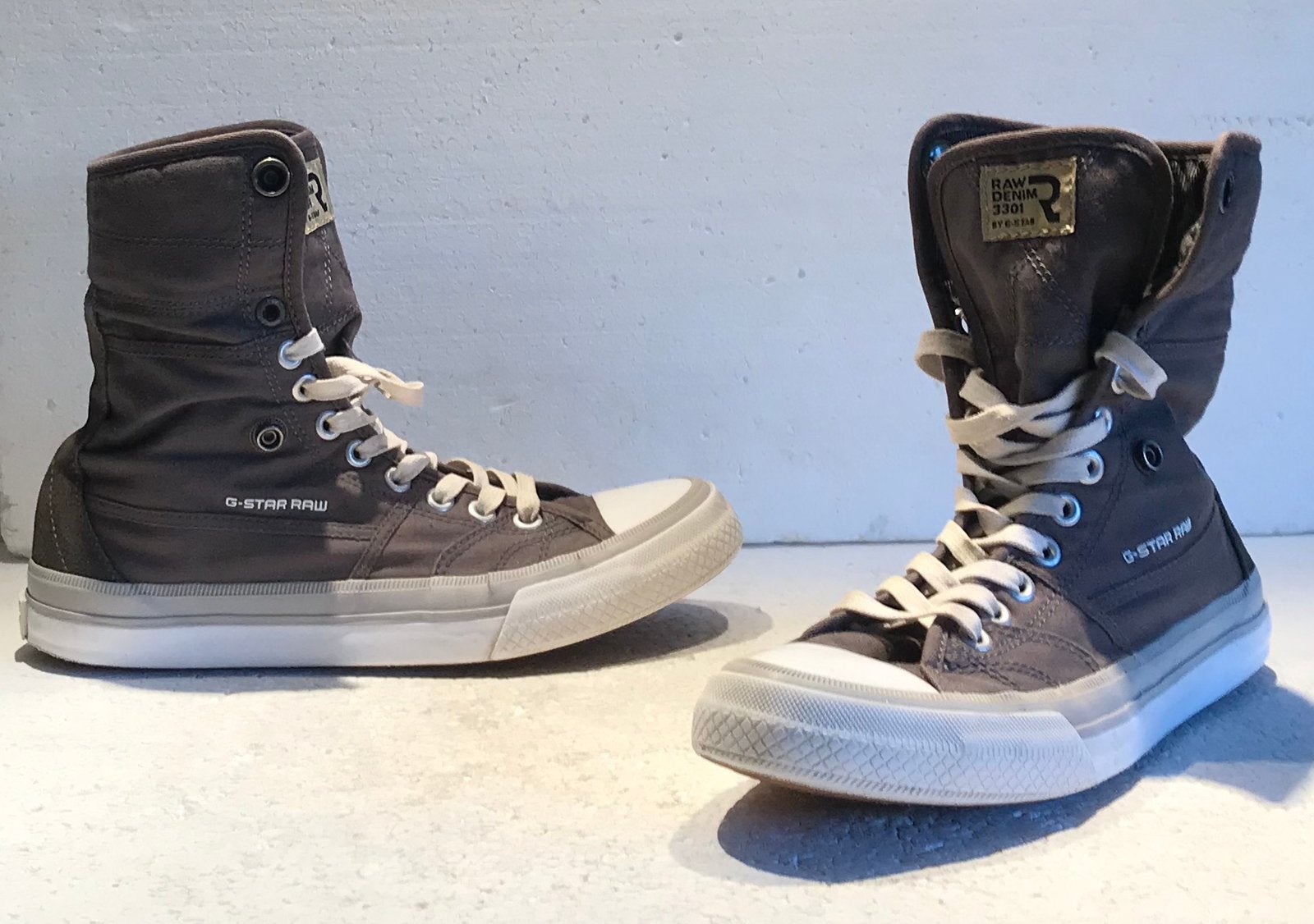 G Star Raw gympen schoenen sneakers bruin / grijs 39 (UK 6), Ophalen of Verzenden, Grijs, Sneakers of Gympen