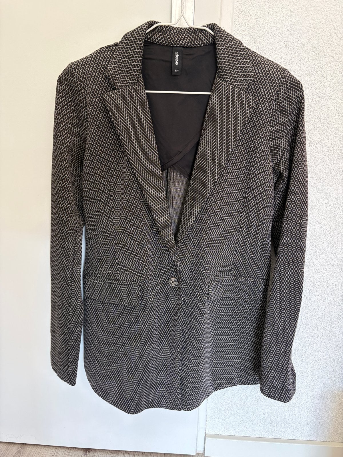 Eksept Dames Blazer Maat XS - Zwart/Beige Ruitpatroon, Kleding | Dames, Zwart, Nieuw, Ophalen of Verzenden, Jasje
