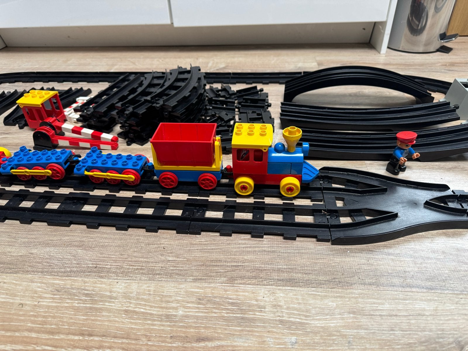 Lego Duplo Treinset met rails en accessoires, Ophalen, Gebruikt, Duplo, Inclusief accessoires