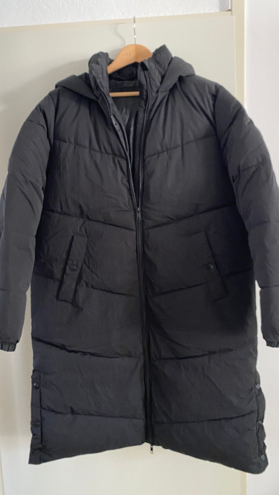 Studio J puffer jas mt.40, Ophalen of Verzenden, Zo goed als nieuw, Maat 38/40 (M), Zwart