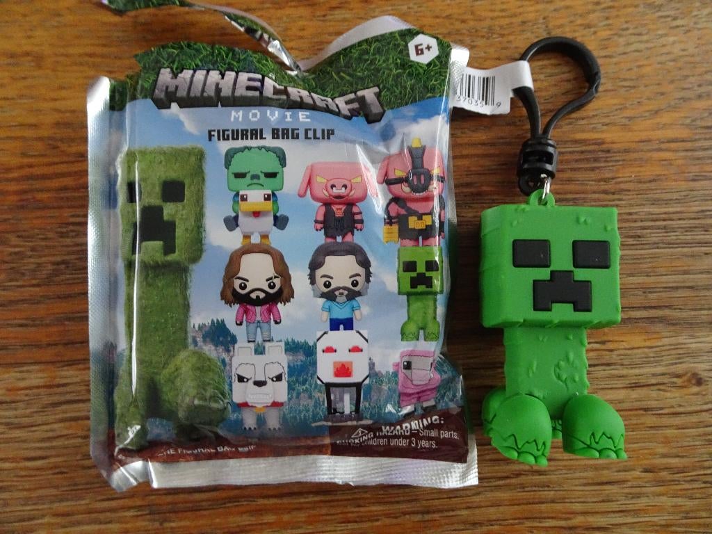 Minecraft Movie figural bag clip: Creeper, Ophalen of Verzenden, Nieuw