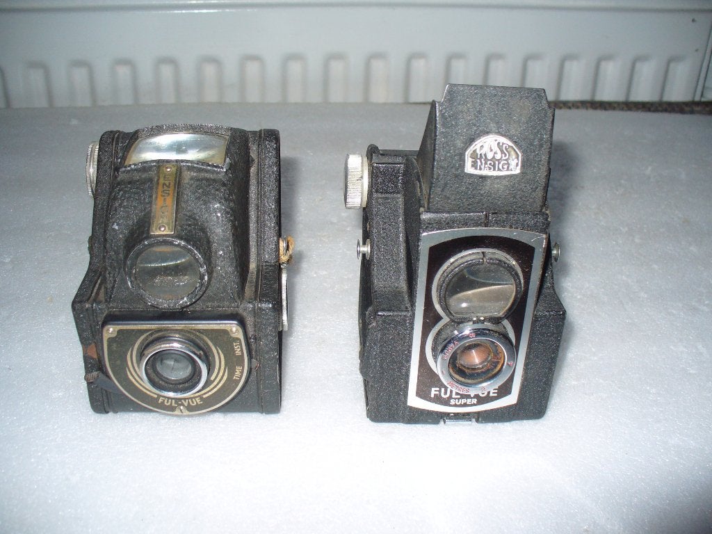 2 Ensign camera`s defect, Ophalen of Verzenden, 1940 tot 1960, Fototoestel