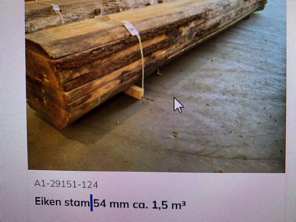 Eiken stam kunstmatig gedroogd 60 mm dik, Ophalen, Eiken, Nieuw, Plank