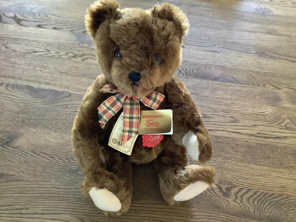 Hermann teddy original, Ophalen of Verzenden, Gebruikt, Stoffen beer, Overige merken