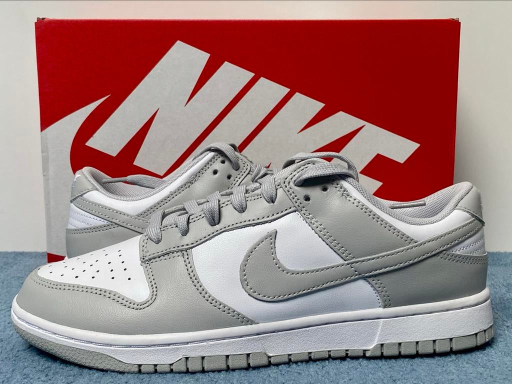 Nike Dunk Low Retro White/Grey Fog - Maat 46, Ophalen of Verzenden, Nieuw, Wit, Sneakers of Gympen