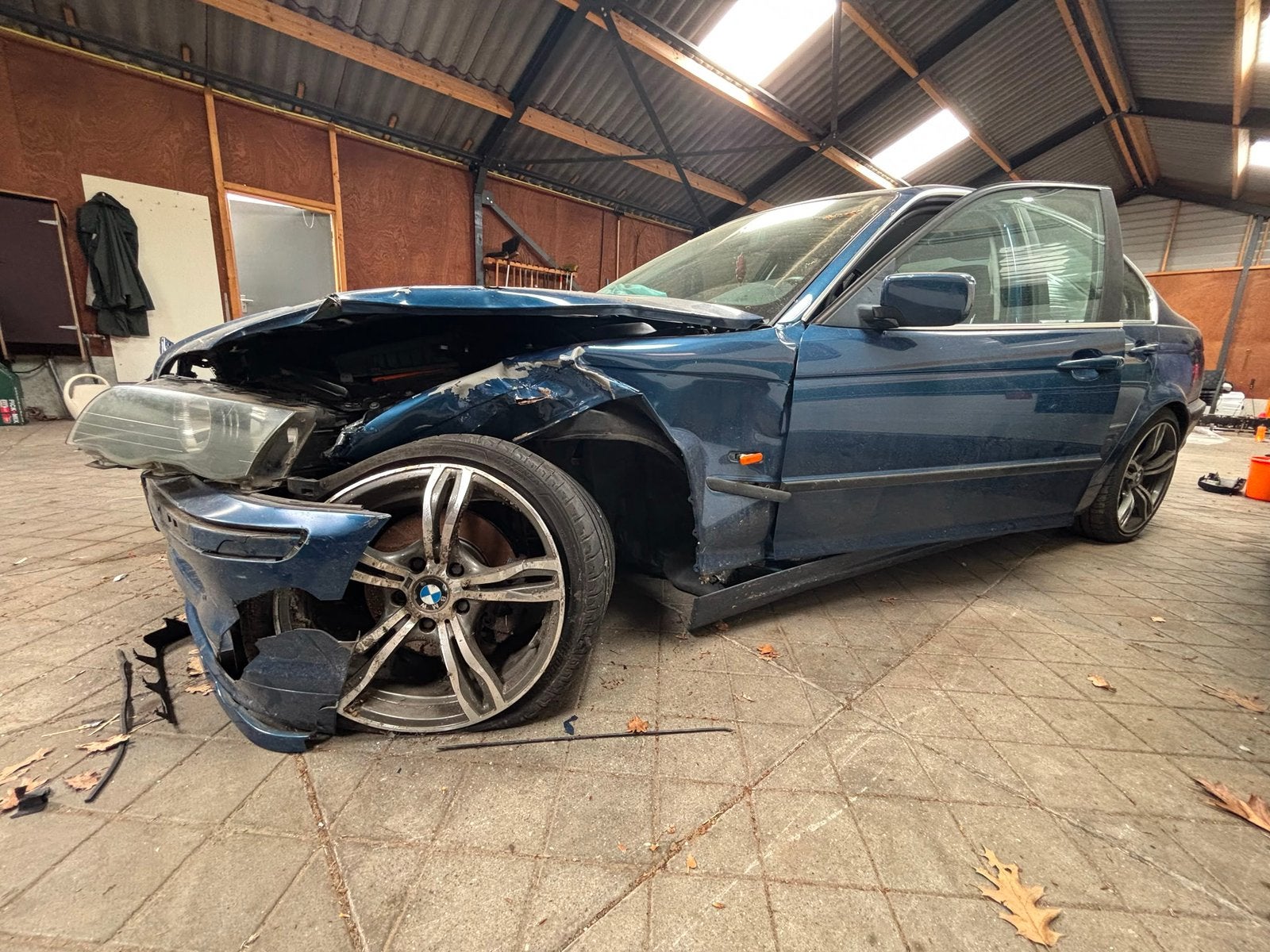 BMW e46, total loss, motor werkend, Ophalen, Gebruikt, BMW