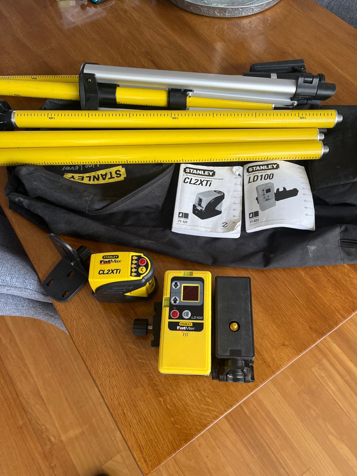 Stanley Bouwlaser CL2XTi met LD100 Ontvanger en Statief, Doe-het-zelf en Verbouw, Ophalen, Gebruikt, Licht
