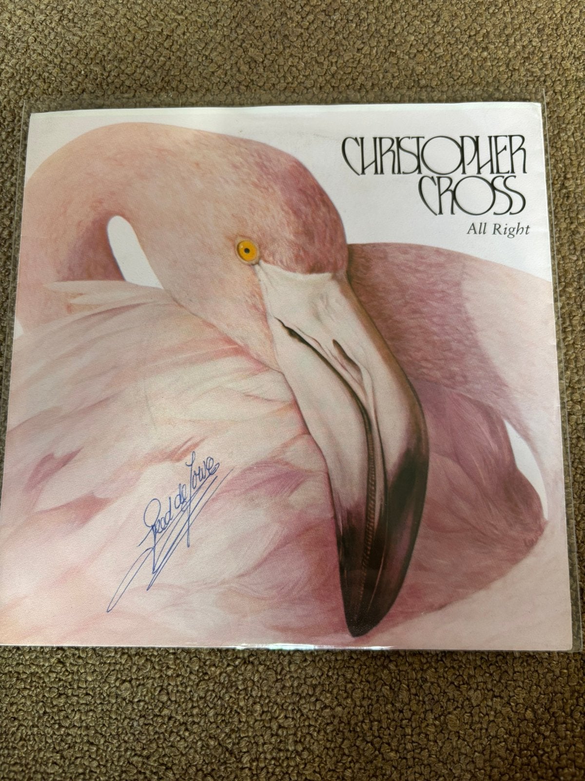 Christopher Cross - All Right, Ophalen of Verzenden, Zo goed als nieuw, 7 inch, Pop