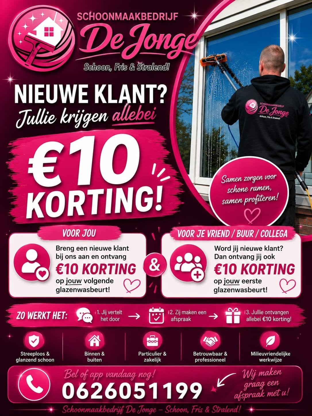 schoonmaakbedrijfdejonge, Schoonmaken bedrijfsruimte