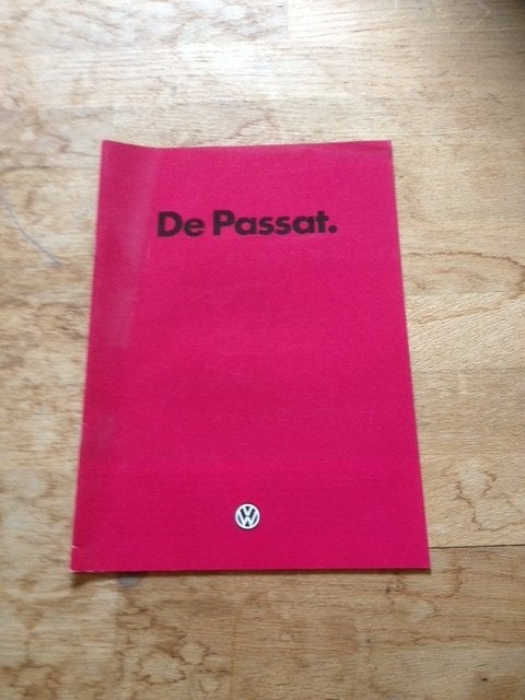 Volkswagen Passat brochure   1984  NL, Volkswagen AG, Ophalen of Verzenden, Zo goed als nieuw, Volkswagen