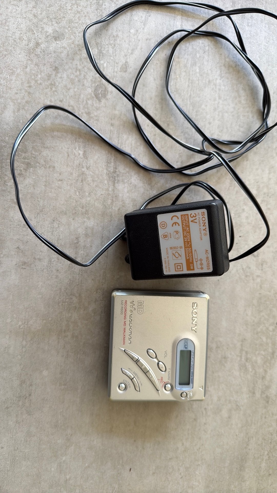 Minidisc walkman Sony MZ-R500, Ophalen of Verzenden