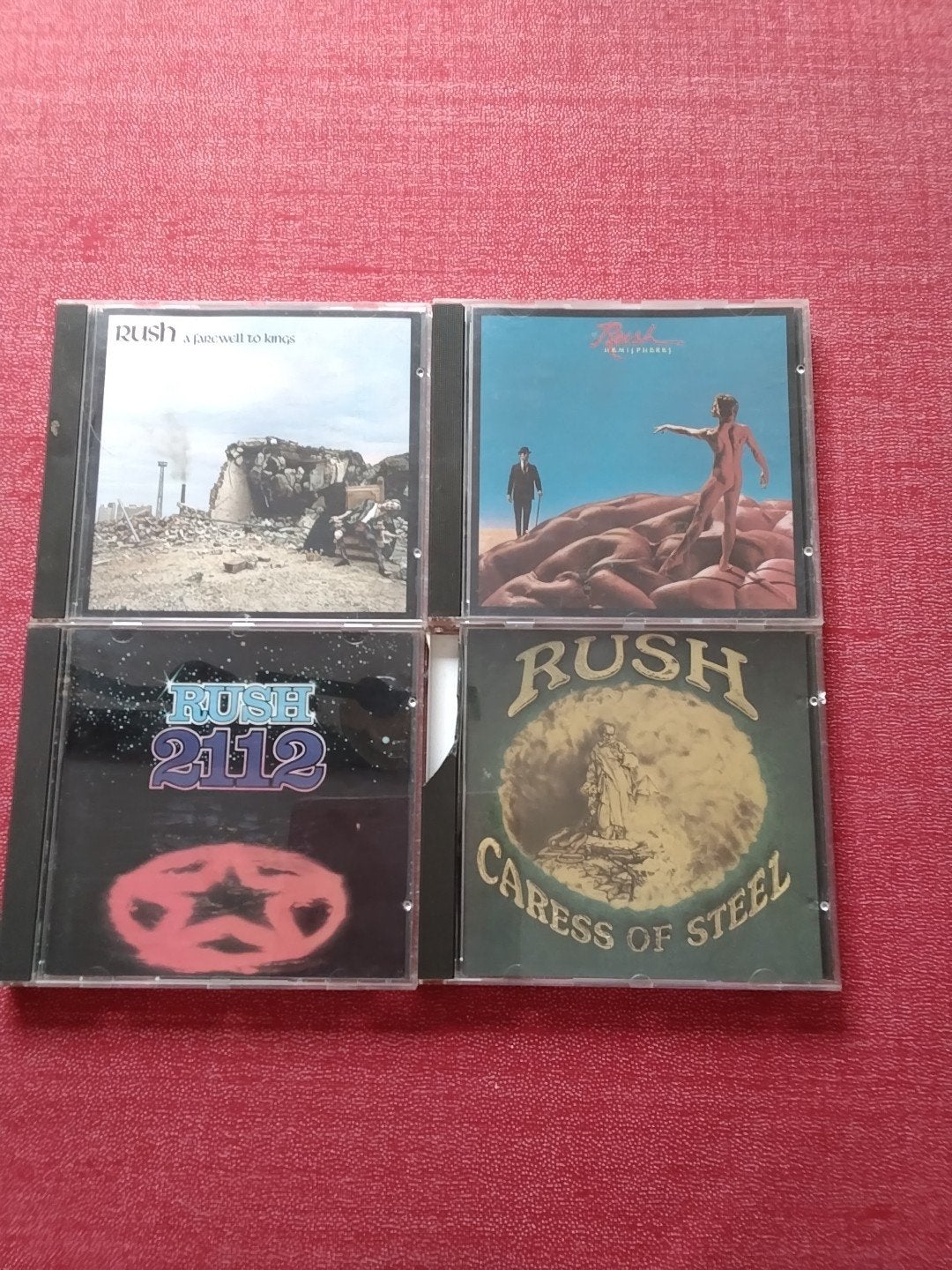Rush CD's: A Farewell to Kings, Hemispheres, 2112, Caress of, Ophalen of Verzenden, Gebruikt