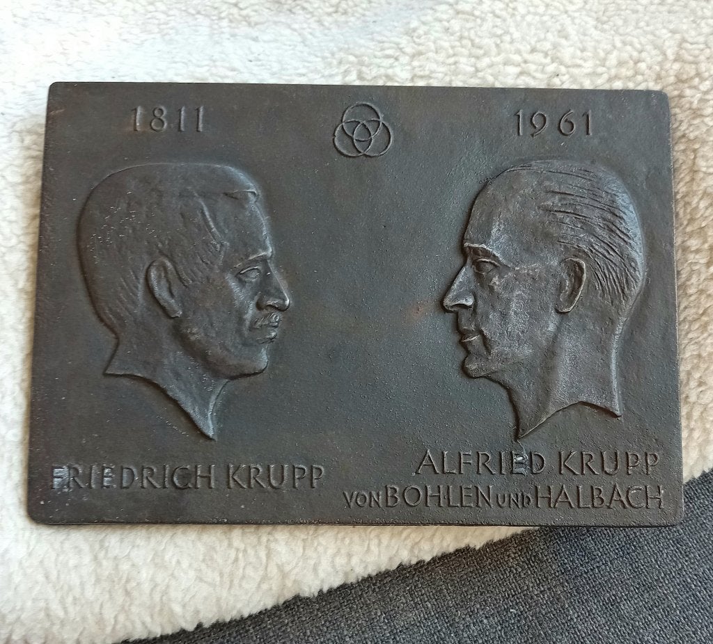 deutschland plaquette 1961 friedrich en alfred, Antiek en Kunst, Verzenden
