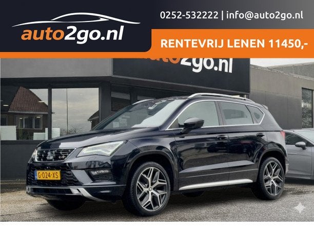 SEAT Ateca 1.5 TSI AUT7 FR INTENSE 150PK PANODAK LEDER NAVI, Auto's, Seat, 4 cilinders, 150 pk, Ateca, Zwart