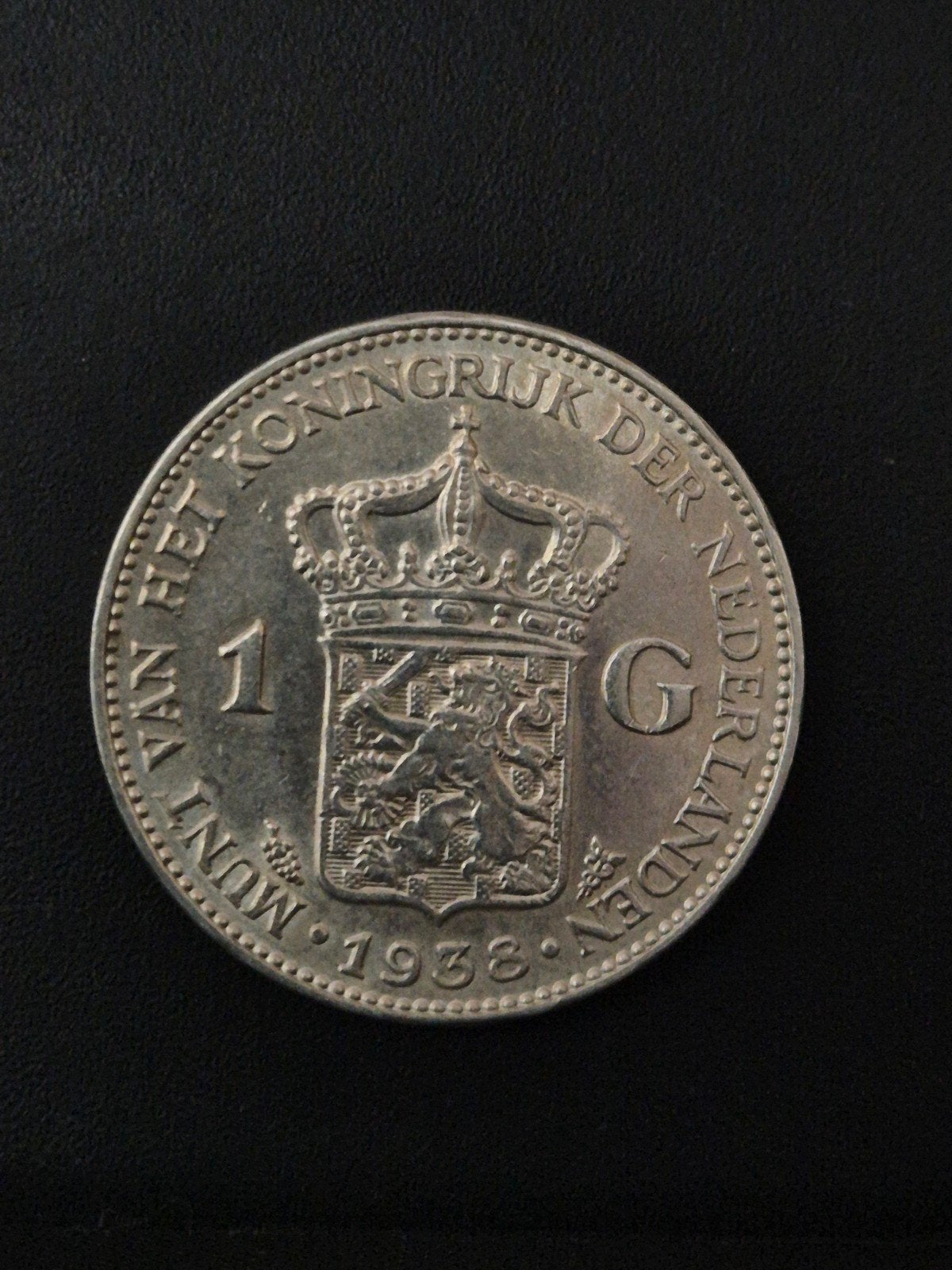 1 Gulden 1938, 1 gulden, Verzenden, Zilver, Koningin Wilhelmina