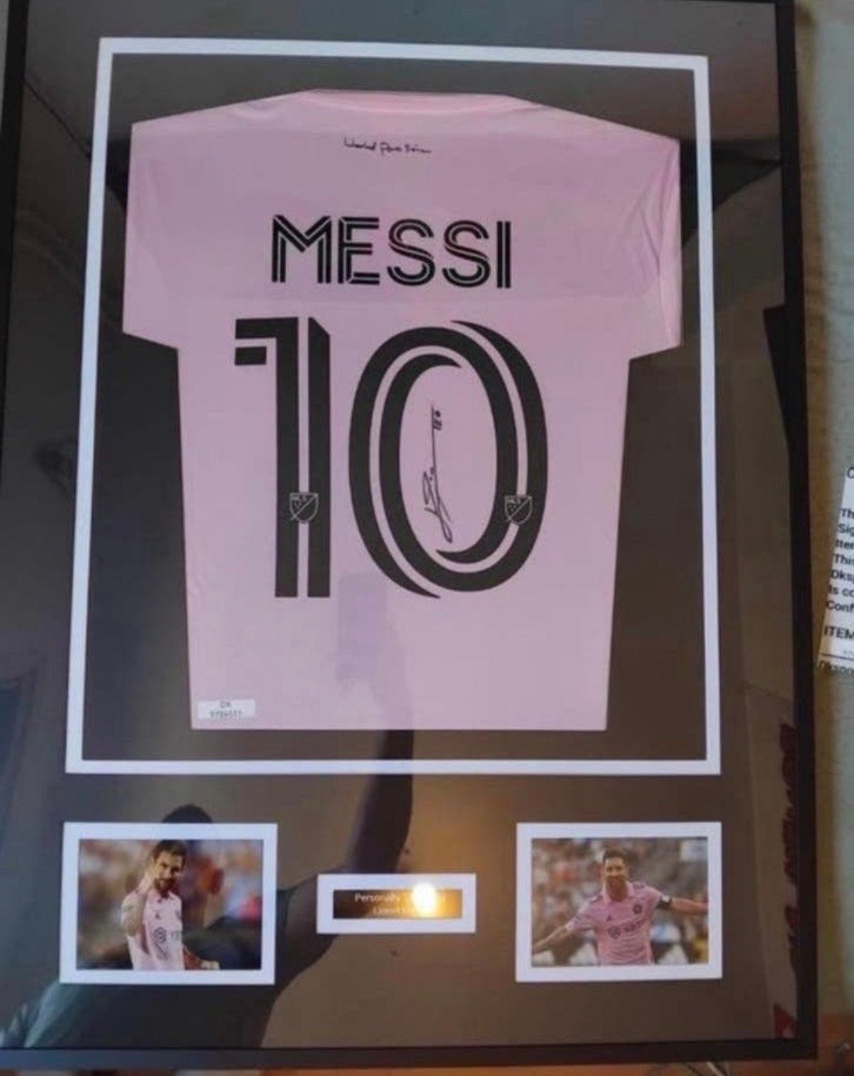 Ingelijst gesigneerd Lionel Messi shirt met certificaat, Verzamelen, Ophalen of Verzenden, Nieuw, Buitenlandse clubs, Shirt