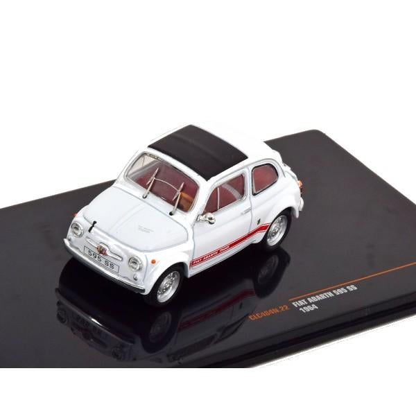Fiat Abarth 595 SS 1957 Wit Modelauto 1/43 Ixo Models Nieuw, Overige merken, Ixo Models, Auto, Ixo Models