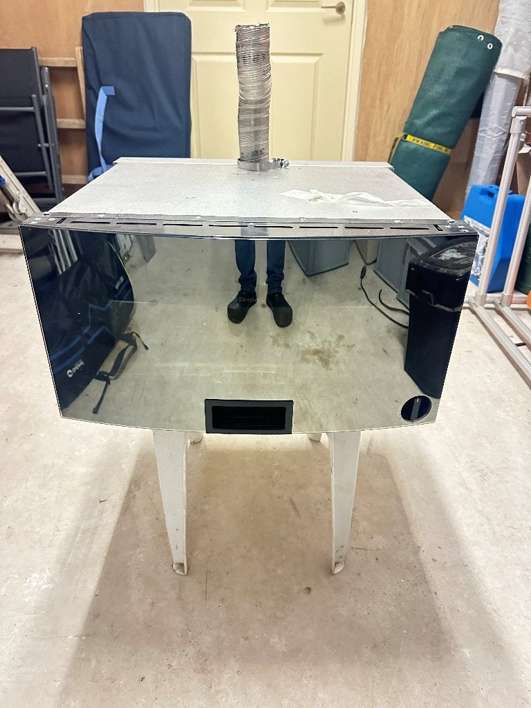 oven met spiegeldeur, Caravans en Kamperen, Camper-accessoires, Ophalen, Zo goed als nieuw