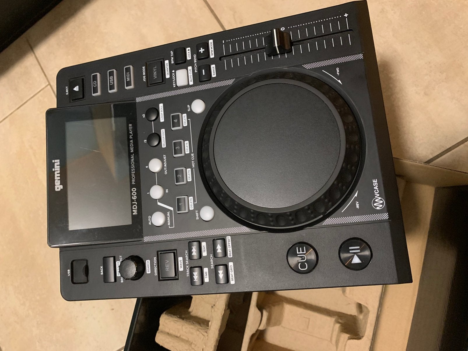 Gemini MDJ-600 DJ cd- en USB-speler – nieuw in doos, Ophalen of Verzenden, Nieuw, Overige merken